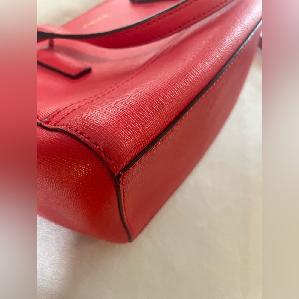 ‼️ SPRING SALE Coach Y2K Mini Satchel in Vibrant Hot Pink/Red Saffiano Leather - Picture 13 of 17